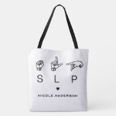 Personalisierter SLP-Sprachpathologe ASL Tasche (Rückseite)