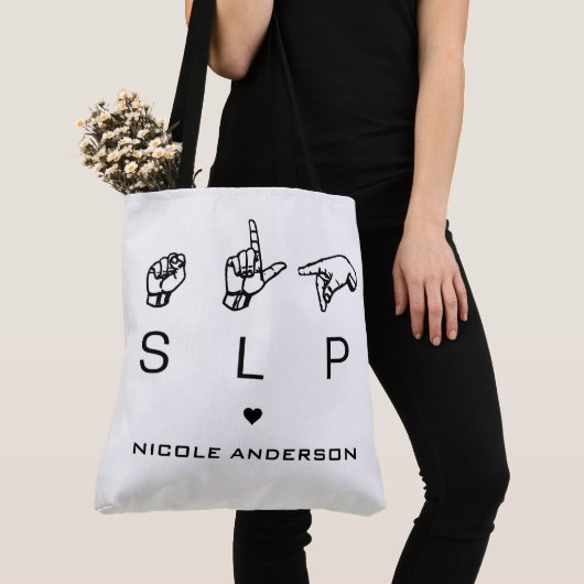 Personalisierter SLP-Sprachpathologe ASL Tasche (Von Nahem)