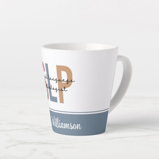 Personalisierter SLP-Sprachpathologe Milchtasse (Rechte Ecke)