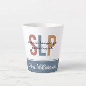 Personalisierter SLP-Sprachpathologe Milchtasse (Vorderseite)