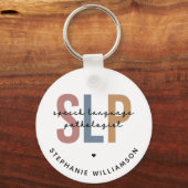 Personalisierter SLP-Sprachpathologe Schlüsselanhänger (Vorderseite)