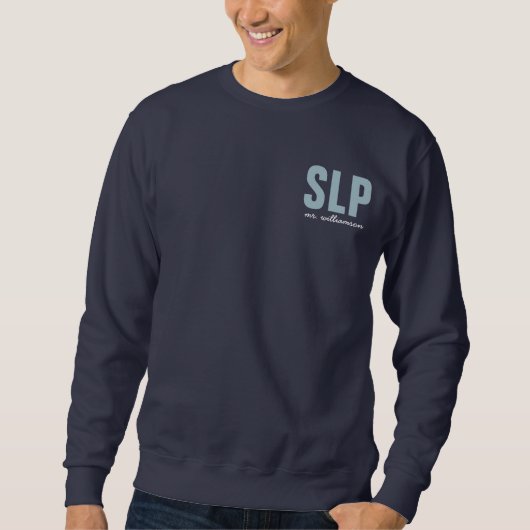 Personalisierter SLP-Sprachpathologe Sweatshirt (Vorderseite)
