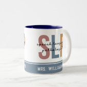 Personalisierter SLP-Sprachpathologe Zweifarbige Tasse (VorderseiteRechts)