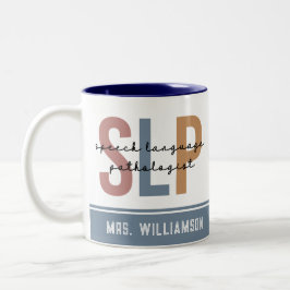 Personalisierter SLP-Sprachpathologe Zweifarbige Tasse