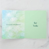 Personalisierter Smarald Wedding Jahrestag Karte (Innenseite)