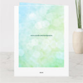 Personalisierter Smarald Wedding Jahrestag Karte (Rückseite)