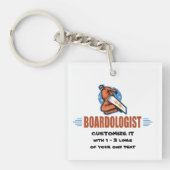 Personalisierter Snowboarding Schlüsselanhänger (Vorderseite)