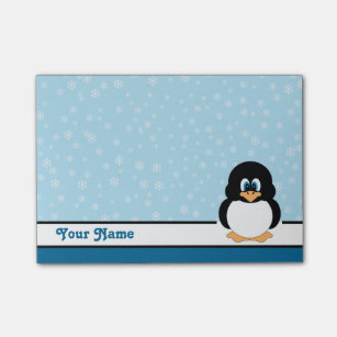 Personalisierter Snowflake Pinguin Post-it®-Hinwei Post-it Klebezettel