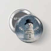 Personalisierter Snowman Button mit benutzerdefini (Vorne & Hinten)