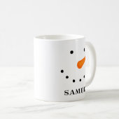 Personalisierter Snowman Kaffeetasse (VorderseiteRechts)
