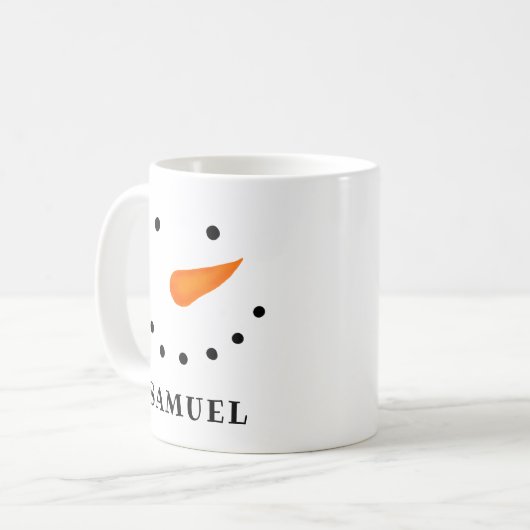 Personalisierter Snowman Kaffeetasse (Vorderseite Links)