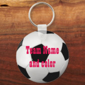 Personalisierter Soccer-Ball-Schlüsselanhänger Schlüsselanhänger (Vorderseite)