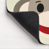 Personalisierter Socken-Affe Mousepad für Kinder (Ecke)
