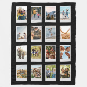 Personalisierter Sofortfilm 16 FotoCollage Fleecedecke