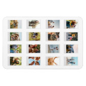 Personalisierter Sofortfilm 16 FotoCollage Magnet (Horizontal)
