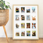 Personalisierter Sofortfilm 16 FotoCollage Poster