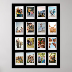 Personalisierter Sofortfilm 16 FotoCollage Poster