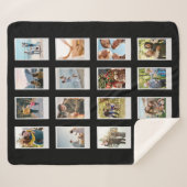 Personalisierter Sofortfilm 16 FotoCollage Sherpadecke (Vorderseite (Horizontal))