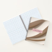 Personalisierter Soft Minimal Beige Wave Style Notizblock (Innenseite)