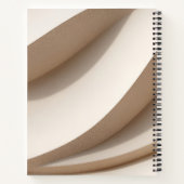 Personalisierter Soft Minimal Beige Wave Style Notizblock (Rückseite)