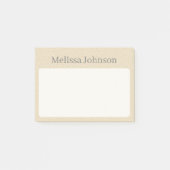 Personalisierter Soft-Sand-Minimal Post-it Klebezettel (Vorderseite)