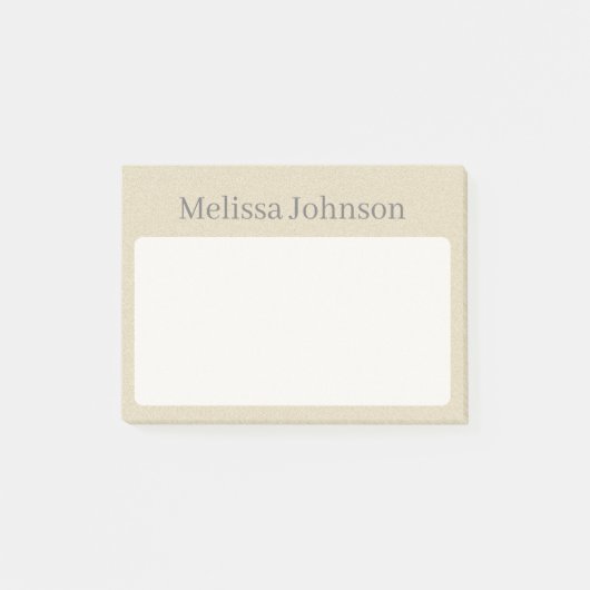 Personalisierter Soft-Sand-Minimal Post-it Klebezettel (Vorderseite)