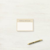 Personalisierter Soft-Sand-Minimal Post-it Klebezettel (Auf Schreibtisch)