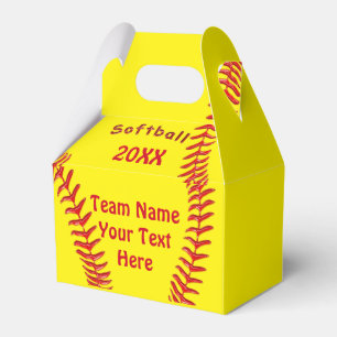 Personalisierter Softball-Bevorzugungs-Kasten IHR Geschenkschachtel