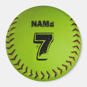 Personalisierter Softball-Magnet Magnet