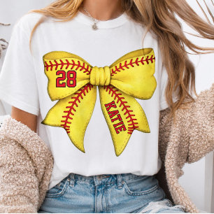 Personalisierter Softball-Mom-Bogen, benutzerdefin T-Shirt