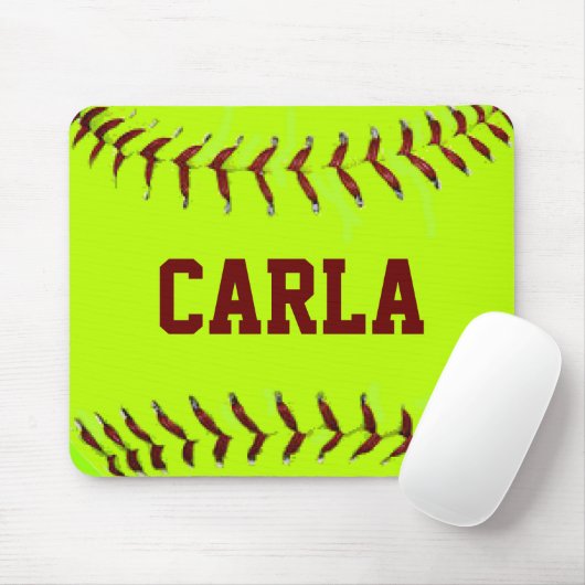 Personalisierter Softball Mousepad (Mit Mouse)