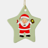 personalisierter Softball-Sake Keramik Ornament (Rechts)