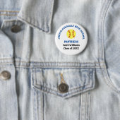 Personalisierter Softballspieler der Blue High Sch Button (Beispiel)
