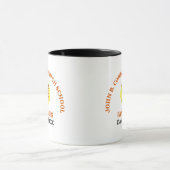 Personalisierter Softballspieler der Orange High S Tasse (Zentrum)