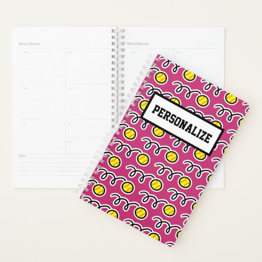 Personalisierter Softballspieler und Trainer Planer (Anzeige)