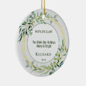 Personalisierter Sohn im Keramik Keramik Ornament (Rechts)