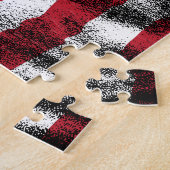 Personalisierter Soldat, Hund Tag USA - Flagge Puzzle (Seite)