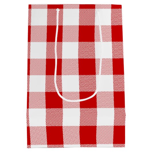 Personalisierter Sommer Erdbeere Geburtstag Mittlere Geschenktüte (Rückseite)