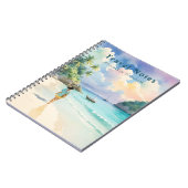 Personalisierter Sommer im Beach Travel Notebook - Notizblock (Linke Seite)