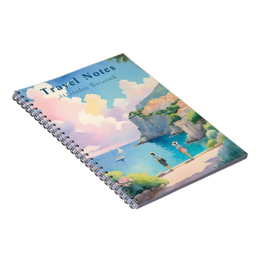 Personalisierter Sommer in Frankreich Reisebericht Notizblock (Rechte Seite)