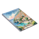 Personalisierter Sommer in Frankreich Reisebericht Notizblock (Rechte Seite)