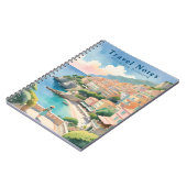 Personalisierter Sommer in Frankreich Reisebericht Notizblock (Linke Seite)