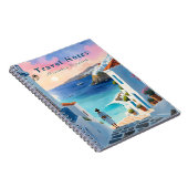 Personalisierter Sommer in Griechenland Reiseberic Notizblock (Rechte Seite)