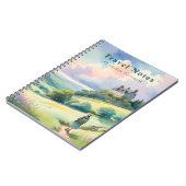 Personalisierter Sommer in Schottland Reisebericht Notizblock (Linke Seite)