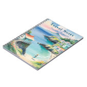 Personalisierter Sommer in Südkorea Reisebericht Notizblock (Linke Seite)