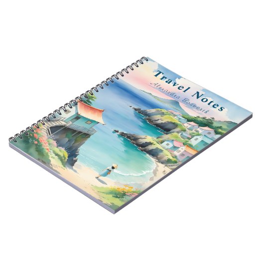 Personalisierter Sommer in Südkorea Reisebericht Notizblock (Linke Seite)