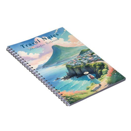 Personalisierter Sommer in Südkorea Reisebericht Notizblock (Rechte Seite)