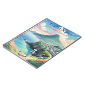 Personalisierter Sommer in Südkorea Reisebericht Notizblock (Linke Seite)