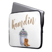 Personalisierter Sommer-Sommerhochzeit Ru Laptopschutzhülle (Vorderseite Links)