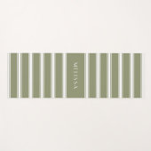 Personalisierter Sommer Stripter Yogamattel Yogamatte (Vorderseite (Horizontal))